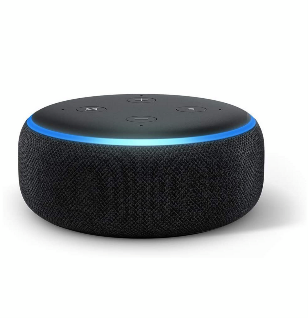 Echo Dot (3rd Gen) – New and improved smart speaker with Alexa (Black)