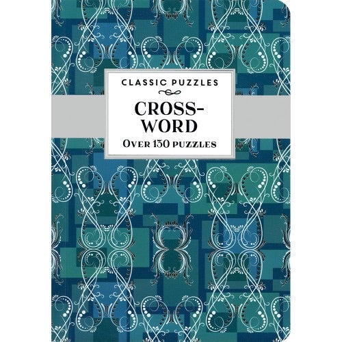 Classic Puzzles Crossword Teal Wallpaper