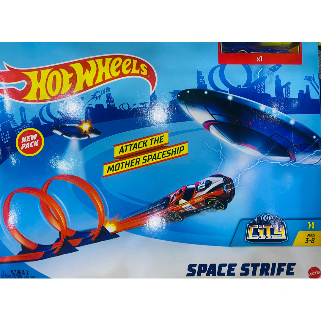 Space Strife Hot Wheels Track Set Universal Knowledge World UKW
