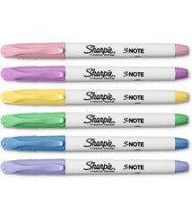 Load image into Gallery viewer, Sharpie S-Note Assorted Creative Markers | Chisel Tip |Art Supplies for Artists|Stationery Items for School |Pack of 6

