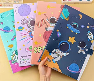 Space Folder for | Zip Folder for Kids | Cartoon Big Folder for Kids Girls Return Gifts Birthday Party