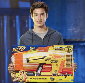 NERF Magstrike N-Strike Air-Powered Toy Blaster, 50th Anniversary Icon Series, for Kids, Teens, Adults