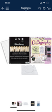 Load image into Gallery viewer, Inking Lettering Guide &amp; Calligraphy Pen Set Italic Cartridge Pen with Practice
