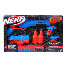 Load image into Gallery viewer, Nerf Alpha Strike Mission Ops Set Includes 4 Blasters, 2 Half-Targets, and 25 Official Nerf Elite Darts,Easy Load Prime Fire

