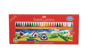 Faber Castell 25 Erasable Plastic Crayons