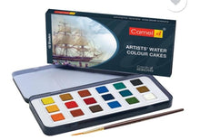 Load image into Gallery viewer, Camel Artists Water Colour Cakes-18 shades
