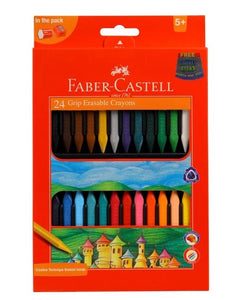 Faber Castell 24 Erasable Grip Crayons