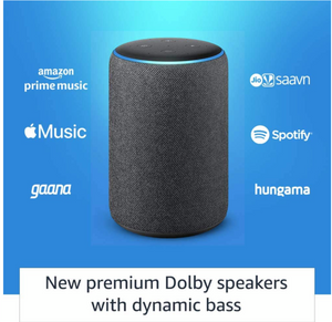 Amazon Echo (3rd Gen) – Improved sound, powered by Dolby (Black)