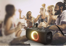 Load image into Gallery viewer, JBL PartyBox On The Go -A Portable Karaoke Party Speaker With Wireless Microphone, 100W Power Output, IPX4 Splashproof, 6 Playtime Hours, Shoulder Strap And Wireless 2 Party Speakers Pairing (Black)
